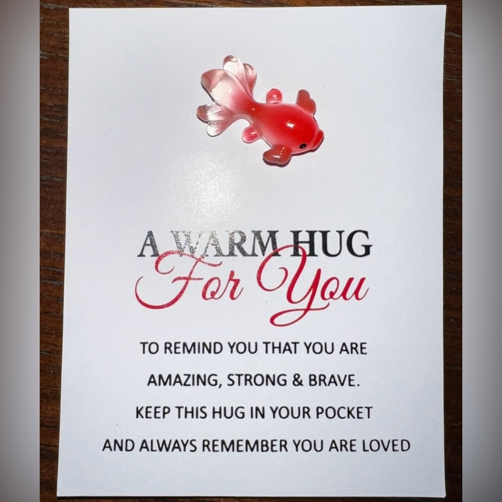 $1 Red Fish Pocket Hug New $1 WITH ANY $10 ORDER OR MORE